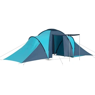 Afbeelding van vidaXL Campingtent voor 6 personen, blauw en lichtblauw