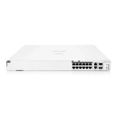 Image de HPE Networking Instant On 1960 Commutateur Géré 4 x 2.5GBase T + 8 100/1000/10GBase 2 10 Gigabit SFP+ Montable sur rack PoE (480 W)