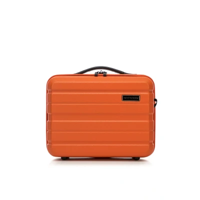Afbeelding van WITTCHEN COMODO Line Reiskoffer, handbagage, cabine, harde koffer van ABS, met 4 wielen, TSA slot, Oranje, Toilettas