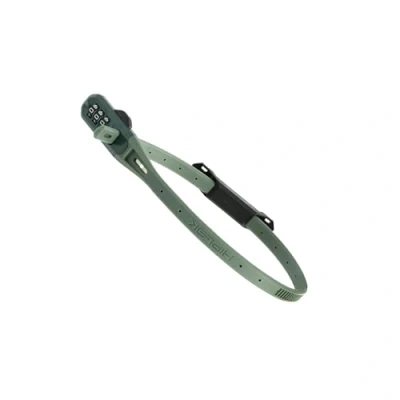 Image de Hiplok Z LOK Combo Antivol pour casque de moto Vert 3 chiffres Noyau en acier Longueur verrouillage 45 cm Support option