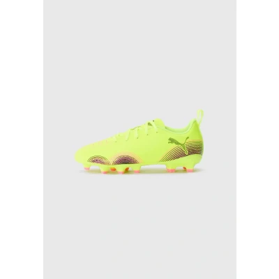 Afbeelding van PUMA Future 8 Play Fg/Ag Jr Voetbalschoenen, uniseks, kinderen, Geel Alert Zwart Sun Struck