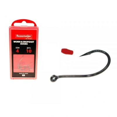 Image de Rozemeijer Worm &amp; Dropshot Hooks (10 pcs) Taille : 4