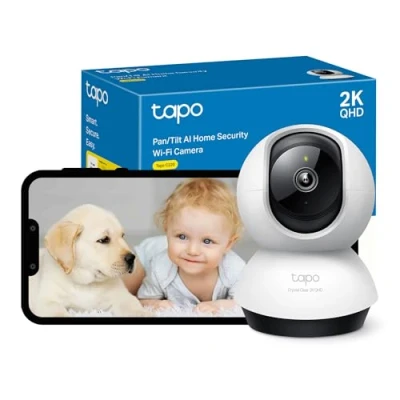 Image de Tapo C220 V1 Caméra de surveillance réseau panoramique / inclinaison couleur (Jour et nuit) 4 MP 2560 x 1440 2K audio sans fil Wi Fi 2.4GHz radio H.264