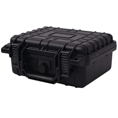 Afbeelding van vidaXL Beschermende materiaalkoffer 27x24,6x12,4 cm zwart
