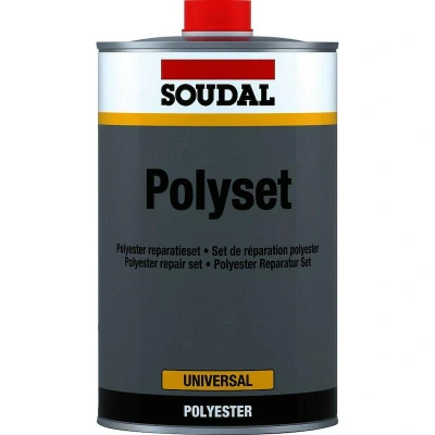 Afbeelding van Soudal polyester reparatieset 1 liter, set