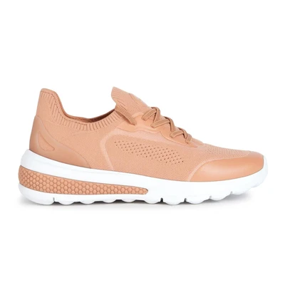 Afbeelding van Geox D Spherica Actif Sneakers laag, Dames, Maat: 40, Peach Textiel/ synthetisch