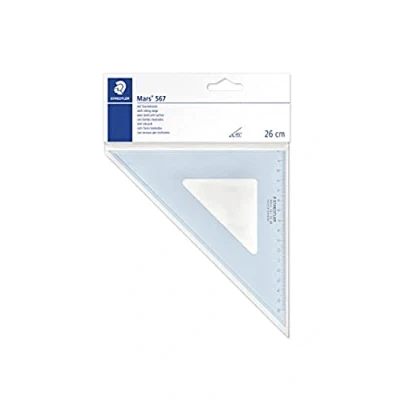 Afbeelding van STAEDTLER 567 26 45 tekenhoek (26 cm, 45/45)