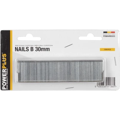 Afbeelding van Powerplus POWAIR0323 Spijkers Voor nietmachine tacker Type B 30mm 1000stuks