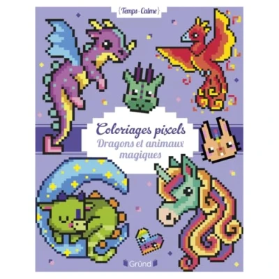 Afbeelding van DRAGONS ET ANIMAUX MAGIQUES COLORIAGES PIXELS