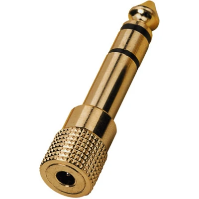 Afbeelding van HA 37G Adapter 6.3 mm stereo plug to 3.5 jack, gold plated
