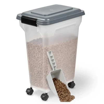 Afbeelding van Iris Ohyama Air Tight Food container ATS M Kunststof 20 liter Transparant/Grijs Met schepje