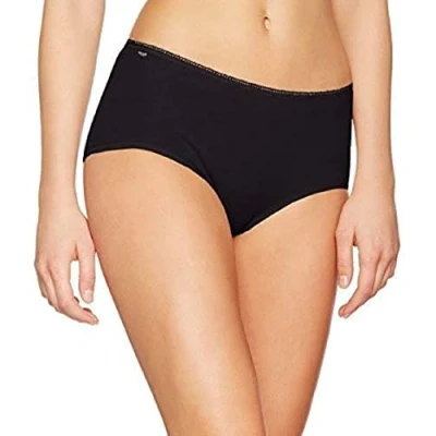 Afbeelding van Sloggi dames 24/7 midi heup slip Natural katoen 42 Zwart