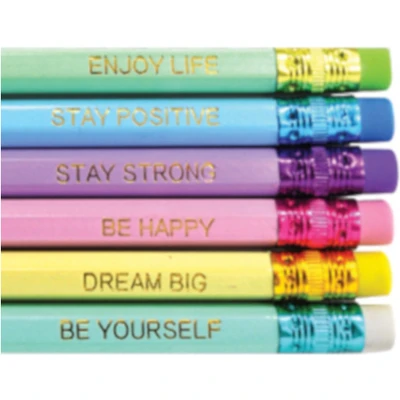 Afbeelding van SOHO Pastel potloden 6 HB Met gum op Zilveren bedrukking Stuks