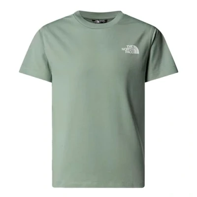 Afbeelding van The North Face TEEN Simple DOME TEE Unisex Tshirt basic voor kinderen, Maat: 155 160, Slate moss