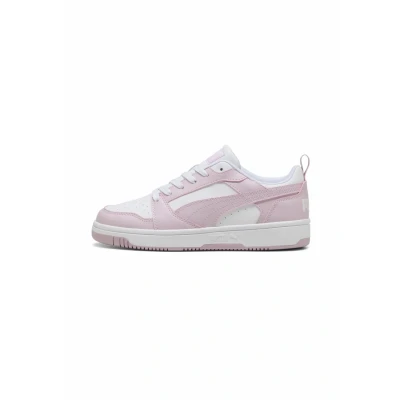 Afbeelding van Rebound V6 Low sneakers, Roze/Wit, Maat 38 PUMA