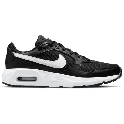 Afbeelding van NIKE Sportswear AIR MAX SC (GS) Sneakers laag voor kinderen, Maat: 37.5, Black/white Leer en textiel