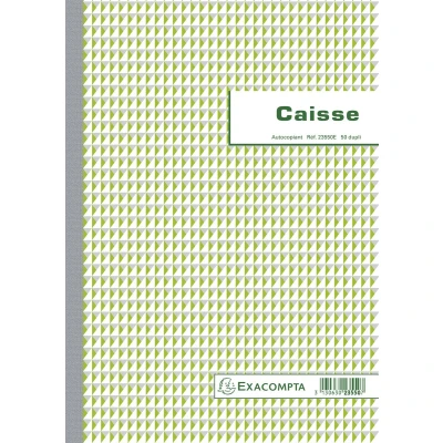 Afbeelding van Exacompta kasboek, ft A4, Franstalig, dupli (50 x 2 vel) 5 stuks