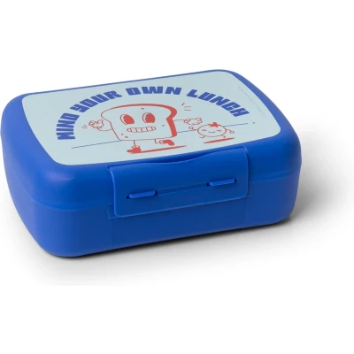 Afbeelding van Amuse Brunchbox &amp; Divider Teens &#039;Your Own Lunch&#039; Blue