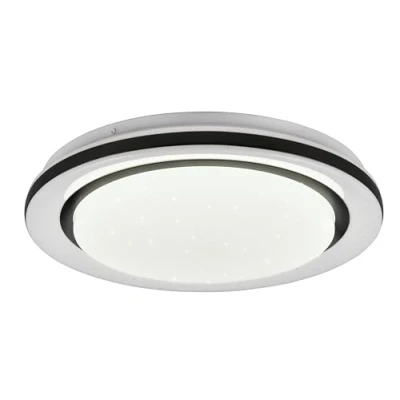 Afbeelding van REALITY CARTIDA Plafondlamp Wit incl. 1x SMD 17W Lichtkleur instelbaar RGB Sterreneffect Afstandsbediening