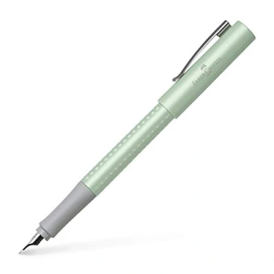 Afbeelding van Faber Castell Vulpen Grip Pearl Edition, EF, mint zwart