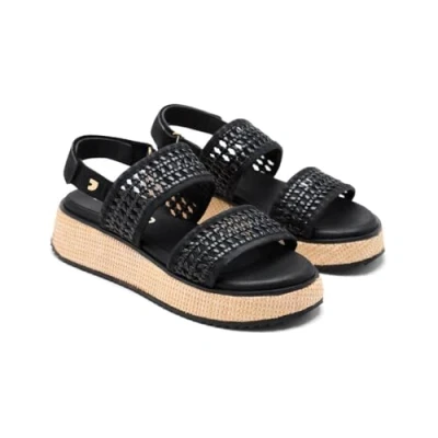 Afbeelding van Gioseppo Sandalen met sleehak, Dames, Maat: 40, Black Kunststof