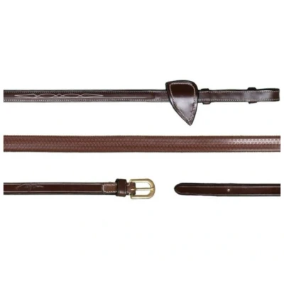 Image de Dyon Rênes Rubber 1/2 Marron Full