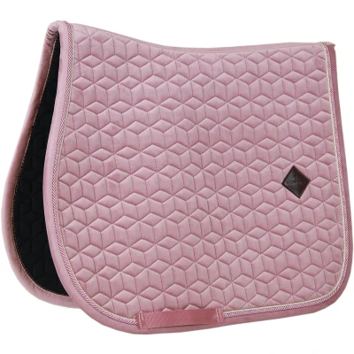 Afbeelding van Kentucky Zadeldekje Velvet Springen Oud Roze Cob