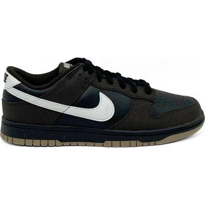 Afbeelding van Nike Sportswear DUNK Sneakers laag, Dames, Maat: 40.5, Black/summit white/brown/khaki Hoogwaardig imitatieleer