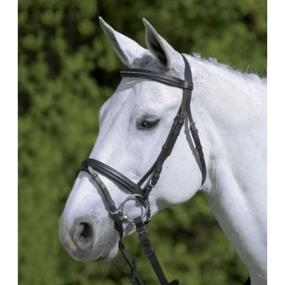Afbeelding van Star Trenshoofdstel Diamond Engels Gecombineerd Zwart Pony