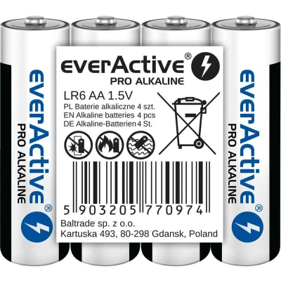 Afbeelding van Alkaline batterijen everActive Pro LR6 AA 4 stuks