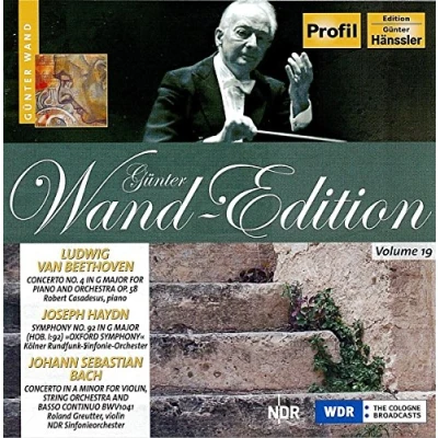 Afbeelding van Kölner Rundfunk Sinfonie Orchester, Günter Wand Beethoven: Piano Concerto No.4/Haydn: Symphony No.92/Bach: (CD)