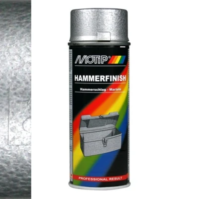 Afbeelding van MoTip hamerslag lak zilver 0,4 liter