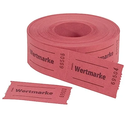 Afbeelding van Sigel GR554 waardebonnenrol, rood