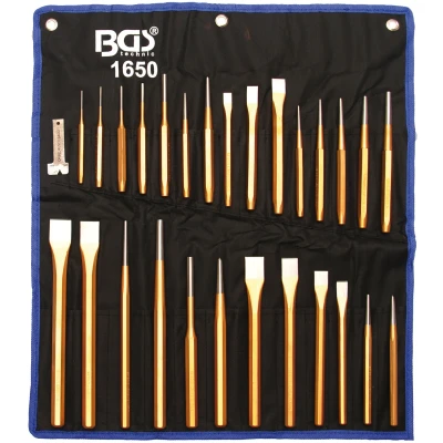 Afbeelding van BGS Beitel doorslag en drevel set Extra groot XXL BGS1650