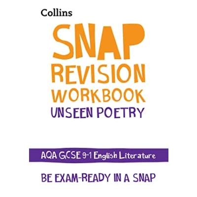 Afbeelding van AQA Unseen Poetry Anthology Workbook Ideal for home learning, 2021 assessments and 2022 exams Collins GCSE Grade 91 SNAP Revision