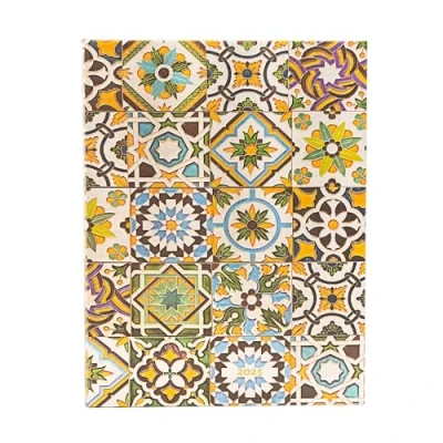 Afbeelding van Portuguese Tiles Porto (Portuguese Tiles) Ultra 12 month Day at a time Hardback Dayplanner 2025 (Elastic Band Closure)