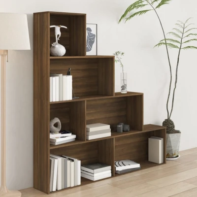 Afbeelding van Boekenkast 155x24x160 cm bruineikenkleurig