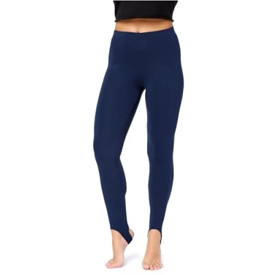 Afbeelding van Bellivalini Dames Thermische Legging met Stijgbeugels Sport Vrijetijdsbroek Lang Sporbroek BLV BLV50 321 LE Marineblauw XXL