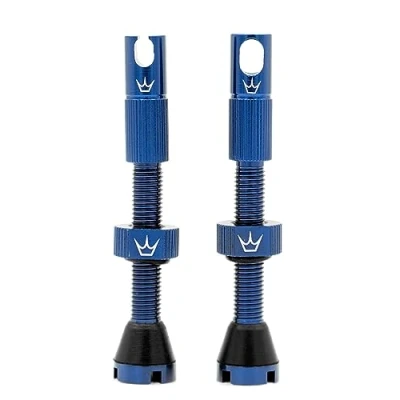 Image de Peaty&#039;s Vannes Mk2 Valves de vélo Adulte Unisexe, Bleu Marine, 42mm