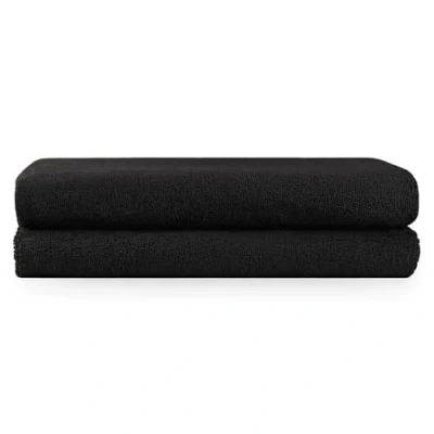 Afbeelding van Blumtal Terry Handdoeken Set 2 x Baddoek 70 140 cm Zwart