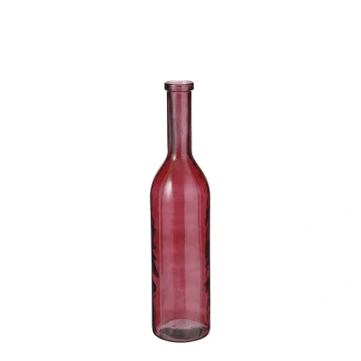 Afbeelding van Rioja Fles Vaas H75 x Ø18 cm Gerecycled Glas Bordeaux