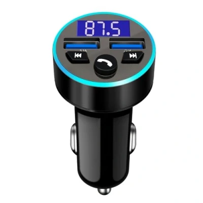 Afbeelding van Auto FM Transmitter Bluetooth Adapter QC3.0 Snellader Dual USB Ondersteuning Handsfree Kit / Flash Drive (A)