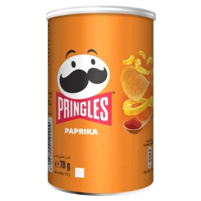 Image de Pringles Chips Tuiles Paprika Paquet de 12 x 70g