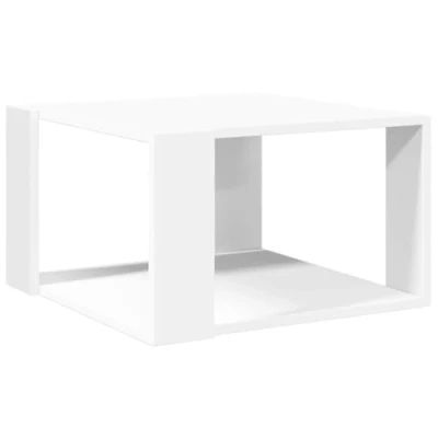 Image de vidaXL Table basse blanc 51,5x51,5x30 cm bois d&#039;ingénierie848136