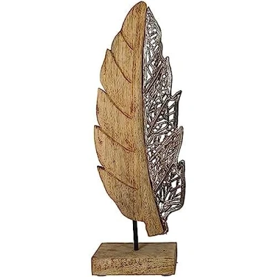 Afbeelding van Casablanca Sculptuur aluminium natuur zilver hoogte 52 cm