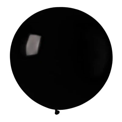 Image de Lot de 10 maxi ballons en latex naturel qualité supérieure G40 (Ø 100 cm / 40 &quot;), noir