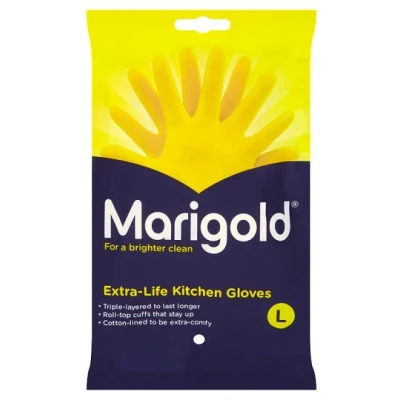 Afbeelding van Basic Marigold Keuken Handschoenen L Geel