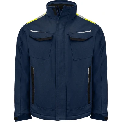 Afbeelding van ProJob 5438 GEVOERDE SERVICE VEST KATOEN 645438 Marine/Geel