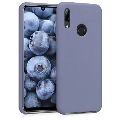 Afbeelding van kwmobile telefoonhoesje geschikt voor Huawei P Smart (2019) Hoesje met siliconen coating Smartphone case in lavendelgrijs