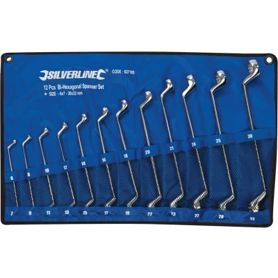 Afbeelding van Silverline 12 delige offset ringsleutel set 6 32 mm
